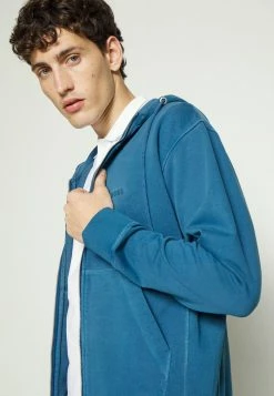 BOSS ZEFADE - Zip-up Sweatshirt - Medium Blue -BOSS Sales Store a6a11af616484b35899f5fb6b01b886f