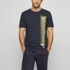 BOSS Print T-shirt - Dark Blue Two -BOSS Sales Store a77bd283ae5147d0b07eadcd711f6a49