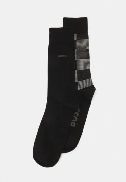 BOSS STRIPE 2PACK - Socks - Black