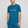 BOSS RN SLIM FIT - Print T-shirt - Blue -BOSS Sales Store a7d4456d4b6e47ef80c2bd0c46ade5ce