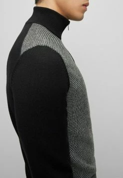 BOSS LADRIANO - Cardigan - Black One -BOSS Sales Store a887799bc8b046d3bcf7bdb20643d6ff