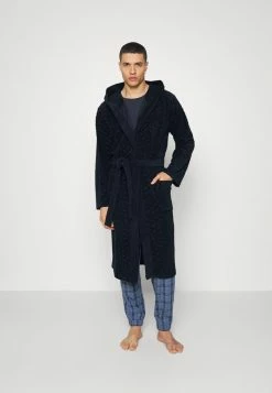 BOSS FASHION ROBE - Dressing Gown - Dark Blue