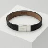BOSS ESSENTIALS - Bracelet - Black/silver-coloured