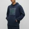 BOSS SOODED - Hoodie - Dark Blue Two -BOSS Sales Store a9b1df3309284c11a15af31d64abd3a9