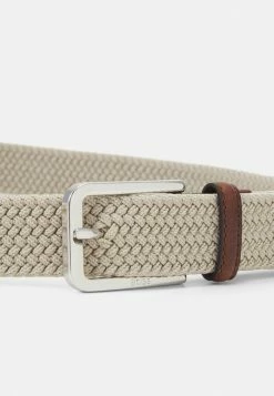 BOSS CLORIO - Braided Belt - Light Beige -BOSS Sales Store a9edb0fdb3bb484b98b6198c6b20075f