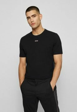 BOSS TEE TAPE - Print T-shirt - Black