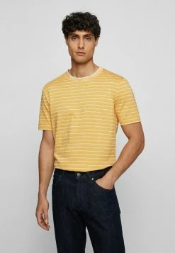 BOSS TIBURT - Print T-shirt - Open Yellow Three