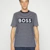 BOSS TIBURT - Print T-shirt - Dark Blue -BOSS Sales Store b101cdfbef2649adb4f46a86792148e8