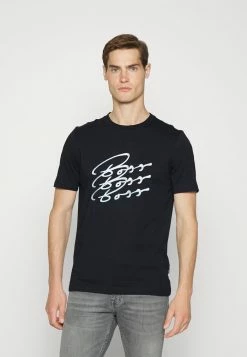 BOSS TESSLER - Print T-shirt - Dark Blue
