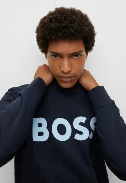 BOSS STADLER - Sweatshirt - Dark Blue -BOSS Sales Store b14a5cdfa33c49239b3cf1d21416b67d