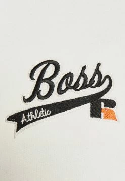 BOSS X RUSSELL ATHLETIC SANYO - Zip-up Sweatshirt - Open White -BOSS Sales Store b26e1680a5714bda8dd8f6ad6f2fc6d2