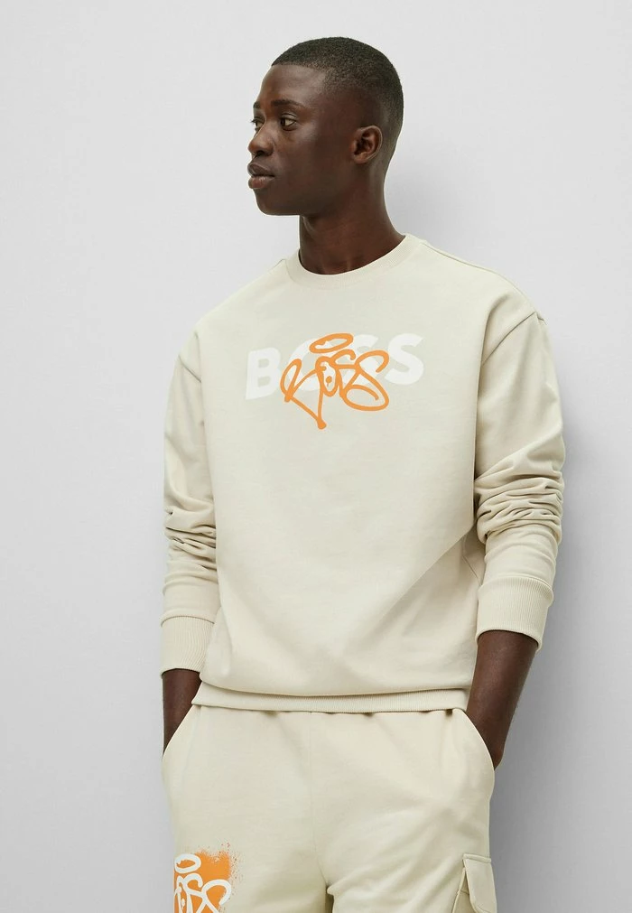 BOSS WEGRAFFITTTI - Sweatshirt - Open Beige One 6 BOSS WEGRAFFITTTI - Sweatshirt - Open Beige One - Image 4