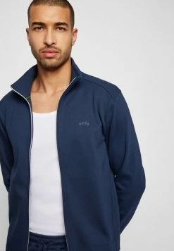 BOSS SKAZ CURVED - Zip-up Sweatshirt - Dark Blue -BOSS Sales Store b40596c4aff64758a3499916878e061d