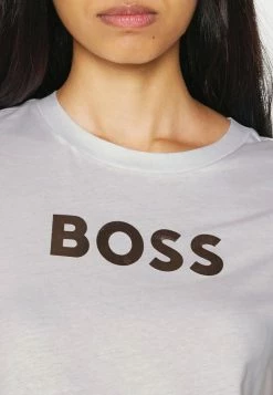 BOSS ELOGO METALLIC - Print T-shirt - White -BOSS Sales Store b4918aaf17454269bdb1d5c6ef304cec