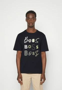 BOSS TEE LOGO FUN - Print T-shirt - Dark Blue