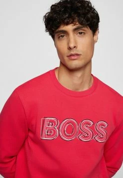 BOSS SALBO - Sweatshirt - Pink -BOSS Sales Store b6e6b9339feb4f1b98ebac46d3d33b59