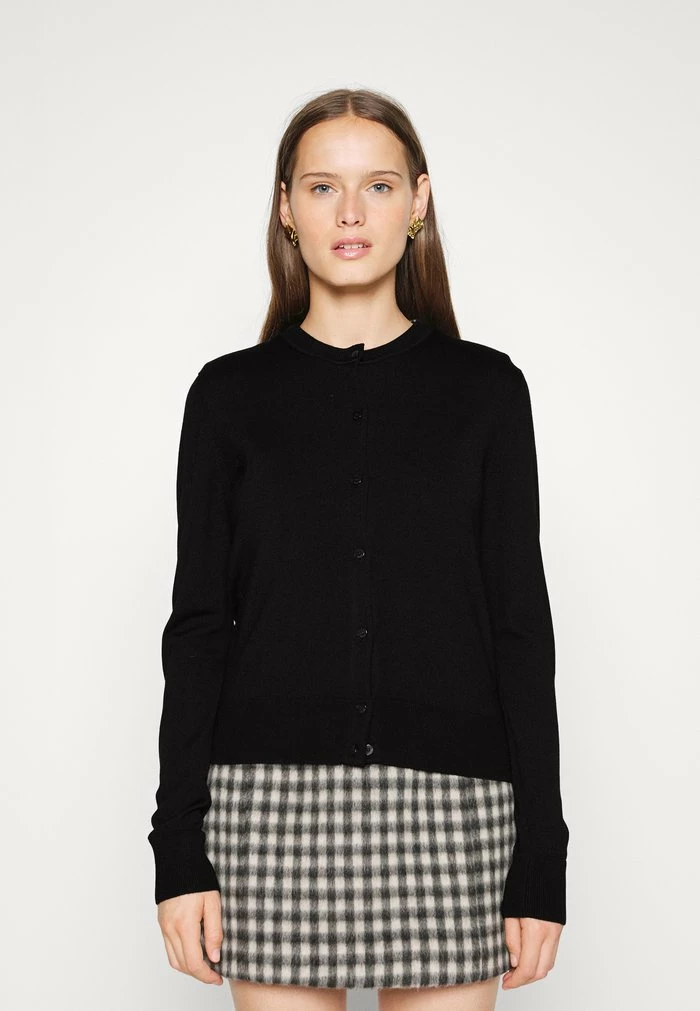 BOSS FADENASIS - Cardigan - Black 3 BOSS FADENASIS - Cardigan - Black