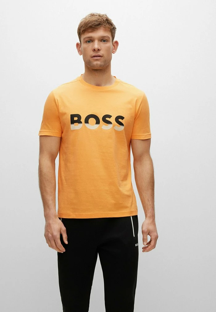 BOSS Print T-shirt - Open Orange Two 3 BOSS Print T-shirt - Open Orange Two