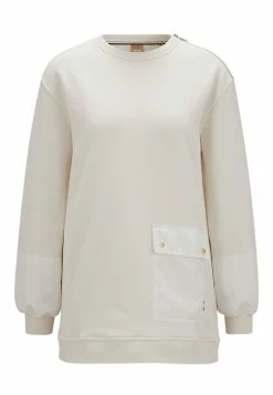 BOSS ECARGA - Sweatshirt - Open White -BOSS Sales Store b853fce2205f4283a9a409a1a28f6962