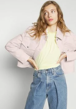 BOSS JACKET - Denim Jacket - Light/pastel Pink -BOSS Sales Store ba1b50a6ff044b4c939ae835a8c993af