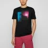 BOSS COLLAGE - Print T-shirt - Black