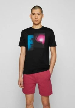 BOSS COLLAGE - Print T-shirt - Black