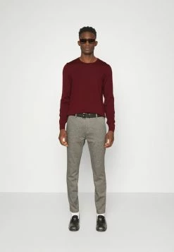 BOSS LENO - Jumper - Dark Red -BOSS Sales Store bd692ae88acc447a84f41e752a4b7041