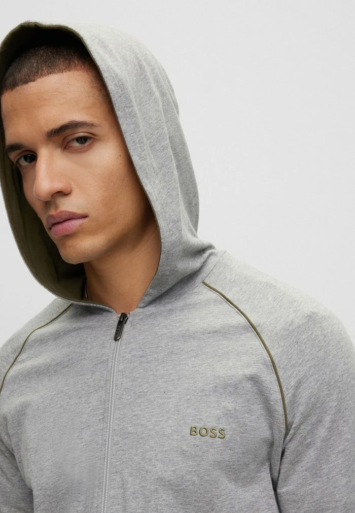 BOSS Zip-up Sweatshirt - Grey Six 6 BOSS Zip-up Sweatshirt - Grey Six - Image 4