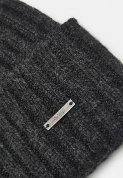 BOSS LINO UNISEX - Beanie - Black -BOSS Sales Store be3980ac081d455fa5cf13032aa3ff12