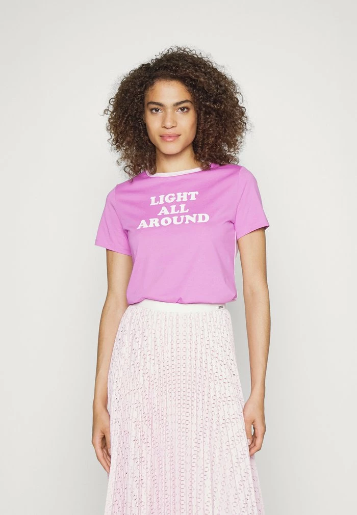 BOSS ESLOGAN - Print T-shirt - Open Pink 3 BOSS ESLOGAN - Print T-shirt - Open Pink