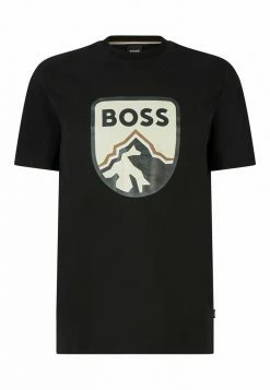 BOSS TIBURT - Print T-shirt - Black One