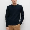 BOSS LOFORTE - Jumper - Dark Blue Five 1 BOSS LOFORTE - Jumper - Dark Blue Five -BOSS Sales Store c1fe7f14bc4c40da8462ea8f7a01cc02