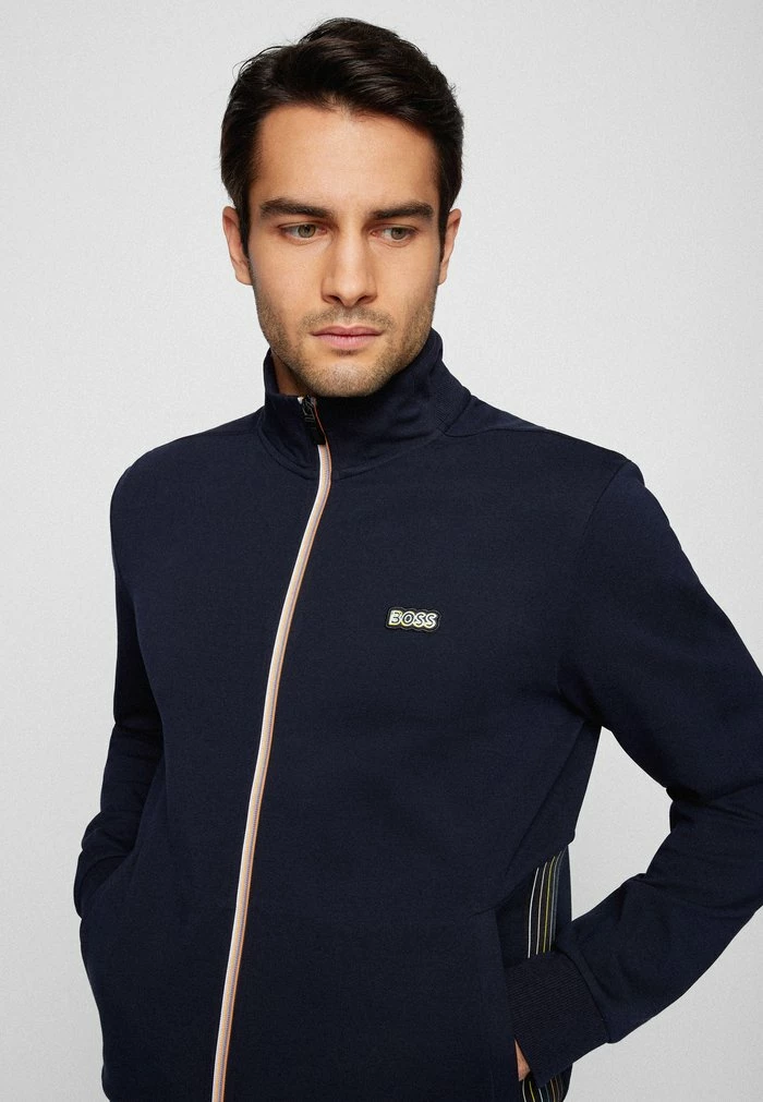 BOSS SKAZ - Zip-up Sweatshirt - Dark Blue 6 BOSS SKAZ - Zip-up Sweatshirt - Dark Blue - Image 4