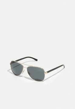 BOSS UNISEX - Sunglasses - Gold-coloured/black