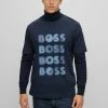 BOSS TEETRURY - Print T-shirt - Marine -BOSS Sales Store ca4fb64508ee4a9d9e57f4584a55ff61
