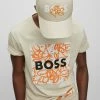 BOSS FEGRAFFITTI_EC - Cap - Open Beige One -BOSS Sales Store cebdb0a0633944758078bb23fc9946ce