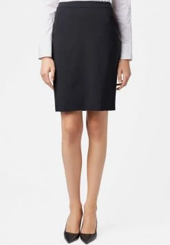 BOSS VILEA SLIM FIT - Pencil Skirt - Dark Blue