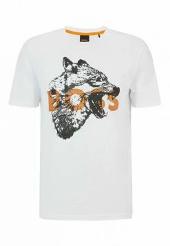 BOSS TDRAW - Print T-shirt - White -BOSS Sales Store d0c72cdd41b6432791ef23ffc9975954