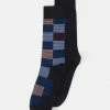 BOSS STRIPE 2PACK - Socks - Dark Blue -BOSS Sales Store d13e1fd96dbf497fb948c68f378641eb