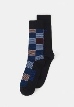BOSS STRIPE 2PACK - Socks - Dark Blue