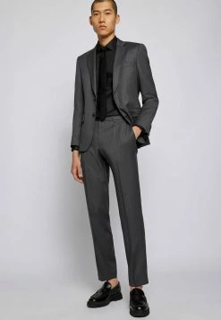 BOSS H LENON - Suit Trousers - Dark Grey -BOSS Sales Store d18fd91cca574982ae37d989b8c81107