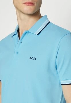 BOSS PADDY CURVED - Polo Shirt - Bright Blue -BOSS Sales Store d1932cb7f25449928140b7286599ff9e