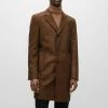 BOSS HYDE - Classic Coat - Brown -BOSS Sales Store d1a3677808e0493ba61523cba4c67958