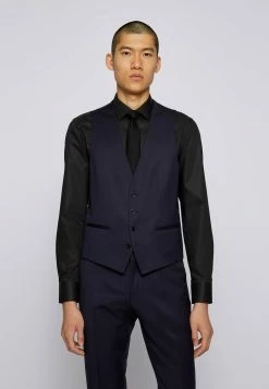 BOSS HUGE - Suit Waistcoat - Dark Blue