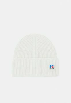 Boss X Russell Athletic HATS - Beanie - Open White