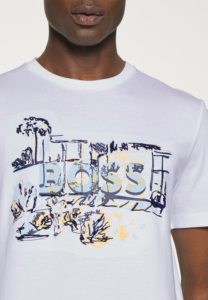 BOSS TIBURT - Print T-shirt - White 8 BOSS TIBURT - Print T-shirt - White - Image 6
