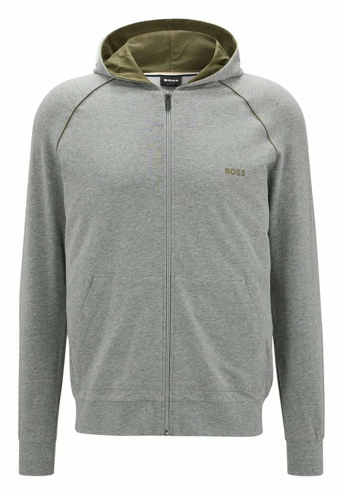 BOSS Zip-up Sweatshirt - Grey Six 7 BOSS Zip-up Sweatshirt - Grey Six - Image 5
