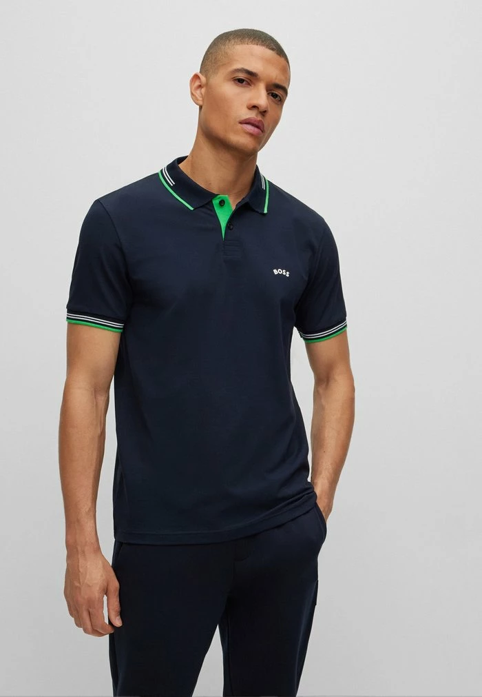 BOSS PAUL CURVED - Polo Shirt - Dark Blue Six 3 BOSS PAUL CURVED - Polo Shirt - Dark Blue Six