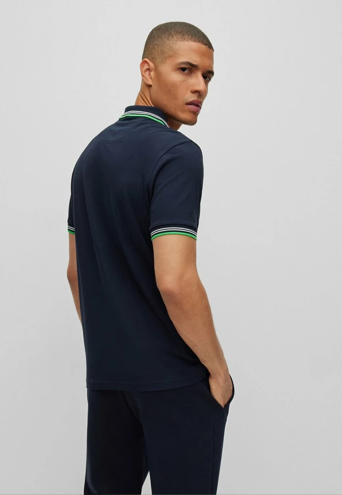 BOSS PAUL CURVED - Polo Shirt - Dark Blue Six 5 BOSS PAUL CURVED - Polo Shirt - Dark Blue Six - Image 3