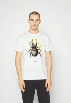 BOSS TEECOME - Print T-shirt - White